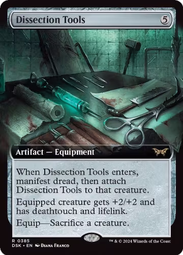 Dissection Tools (Extended Art) (385), Duskmourn: House of Horror — Magic card price