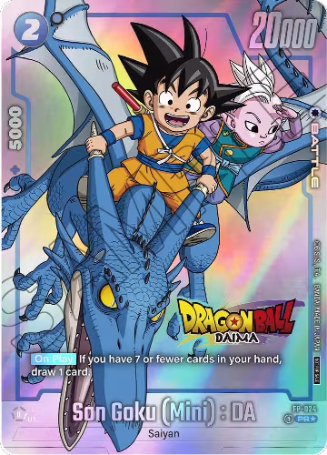 Son Goku (Mini) : DA - FP-024 (Dragon Ball DAIMA) (FP-024), Fusion World Promotion Cards and Packs — DB Fusion card price