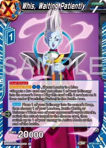 Whis, Waiting Patiently (BT26-034), Ultimate Advent — DB Super card price