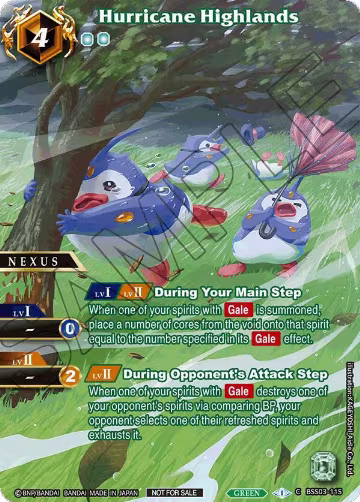 Hurricane Highlands (Exclusive Nexus Pack Vol. 2) (BSS03-115), Launch & Event Promos — Battle Spirits card price