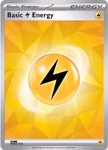 Basic Lightning Energy - 012 (012), Scarlet & Violet Energies — Pokémon card price