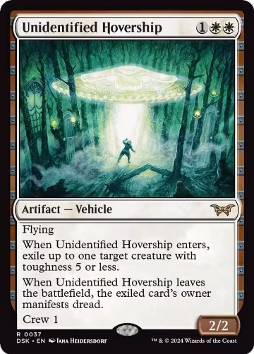 Unidentified Hovership (37), Duskmourn: House of Horror — Magic card price