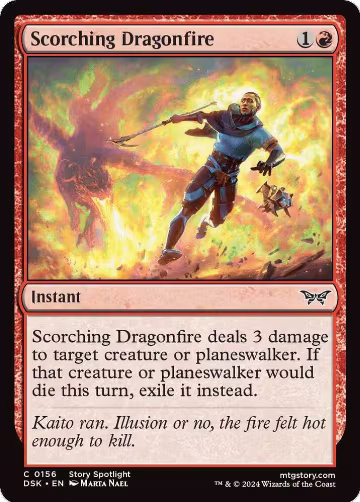 Scorching Dragonfire (156), Duskmourn: House of Horror — Magic card price