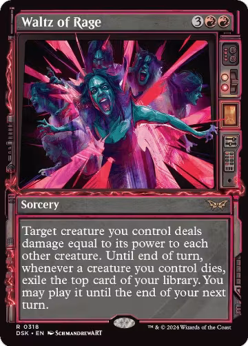 Waltz of Rage (Showcase) (318), Duskmourn: House of Horror — Magic card price