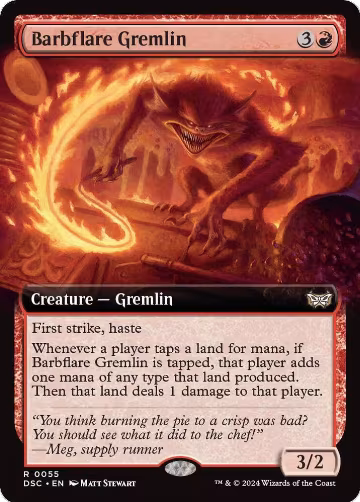 Barbflare Gremlin (Extended Art) (55), Commander: Duskmourn: House of Horror — Magic card price
