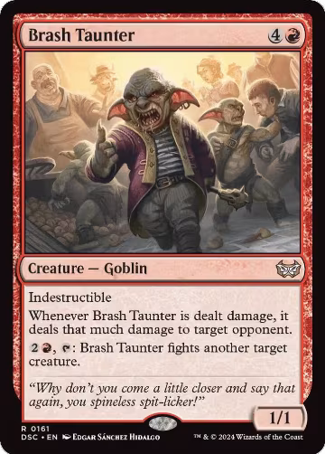 Brash Taunter (161), Commander: Duskmourn: House of Horror — Magic card price