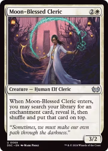 Moon-Blessed Cleric (69), Commander: Duskmourn: House of Horror — Magic card price