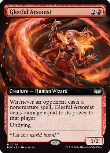 Gleeful Arsonist (Extended Art) (56), Commander: Duskmourn: House of Horror — Magic card price