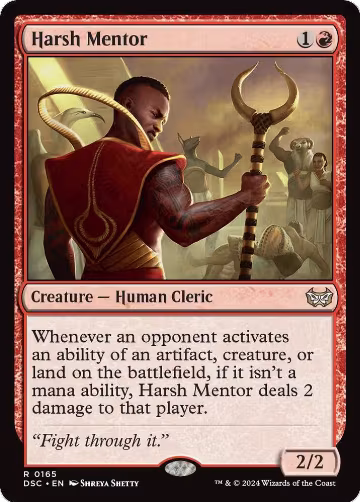 Harsh Mentor (165), Commander: Duskmourn: House of Horror — Magic card price