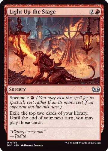 Light Up the Stage (166), Commander: Duskmourn: House of Horror — Magic card price