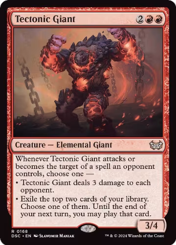Tectonic Giant (168), Commander: Duskmourn: House of Horror — Magic card price