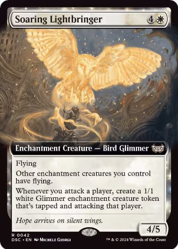 Soaring Lightbringer (Extended Art) (42), Commander: Duskmourn: House of Horror — Magic card price