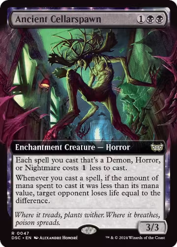 Ancient Cellarspawn (Extended Art) (47), Commander: Duskmourn: House of Horror — Magic card price
