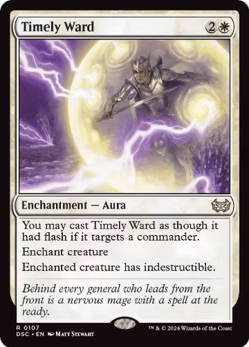 Timely Ward (107), Commander: Duskmourn: House of Horror — Magic card price