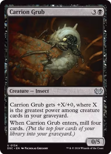 Carrion Grub (134), Commander: Duskmourn: House of Horror — Magic card price