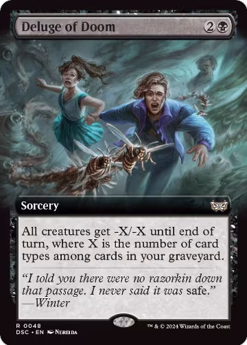 Deluge of Doom (Extended Art) (48), Commander: Duskmourn: House of Horror — Magic card price