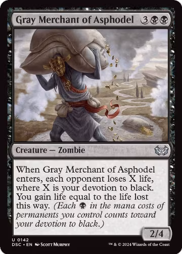 Gray Merchant of Asphodel (142), Commander: Duskmourn: House of Horror — Magic card price