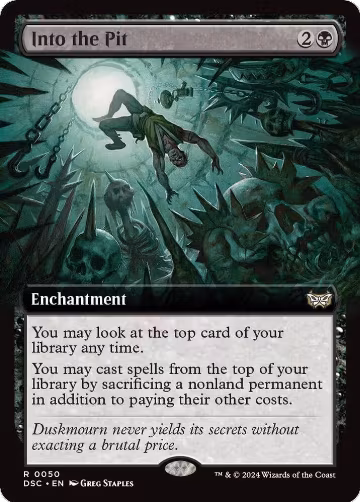 Into the Pit (Extended Art) (50), Commander: Duskmourn: House of Horror — Magic card price