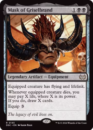 Mask of Griselbrand (145), Commander: Duskmourn: House of Horror — Magic card price