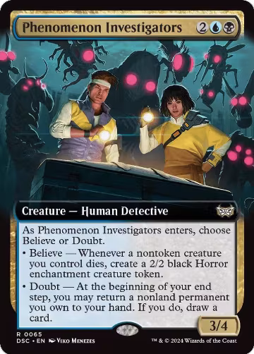 Phenomenon Investigators (Extended Art) (65), Commander: Duskmourn: House of Horror — Magic card price