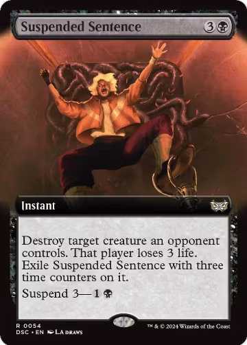 Suspended Sentence (Extended Art) (54), Commander: Duskmourn: House of Horror — Magic card price
