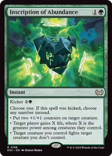Inscription of Abundance (186), Commander: Duskmourn: House of Horror — Magic card price