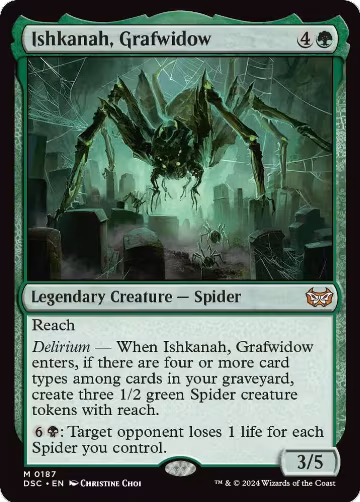 Ishkanah, Grafwidow (187), Commander: Duskmourn: House of Horror — Magic card price