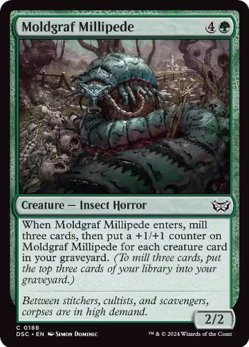 Moldgraf Millipede (188), Commander: Duskmourn: House of Horror — Magic card price