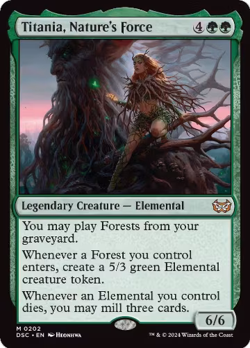 Titania, Nature's Force (202), Commander: Duskmourn: House of Horror — Magic card price