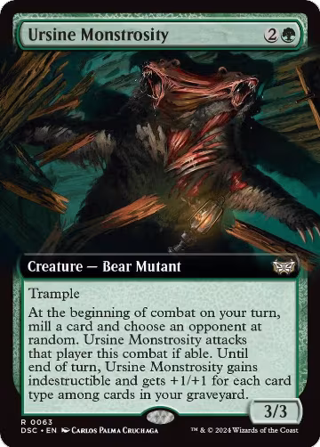 Ursine Monstrosity (Extended Art) (63), Commander: Duskmourn: House of Horror — Magic card price