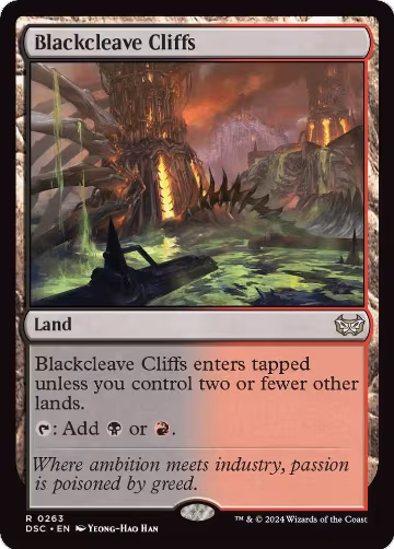Blackcleave Cliffs (263), Commander: Duskmourn: House of Horror — Magic card price