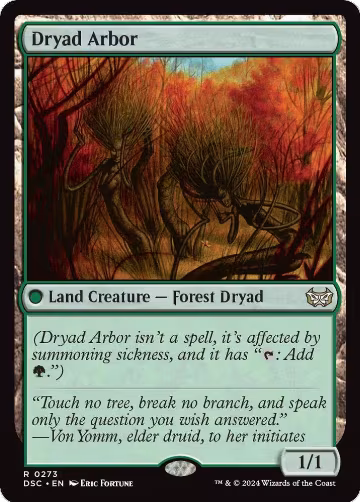 Dryad Arbor (273), Commander: Duskmourn: House of Horror — Magic card price