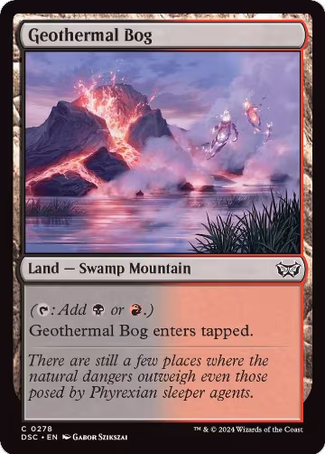 Geothermal Bog (278), Commander: Duskmourn: House of Horror — Magic card price