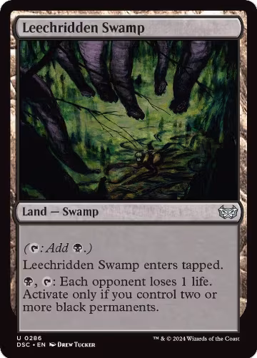 Leechridden Swamp (286), Commander: Duskmourn: House of Horror — Magic card price