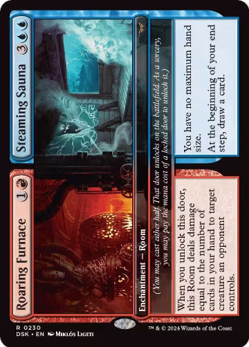 Roaring Furnace // Steaming Sauna (230), Duskmourn: House of Horror — Magic card price