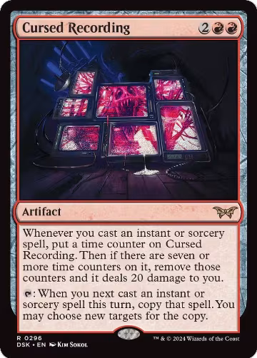 Cursed Recording (0296) (296), Duskmourn: House of Horror — Magic card price