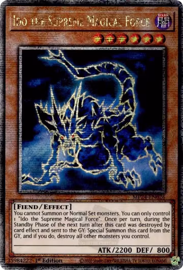 Ido the Supreme Magical Force (Quarter Century Secret Rare) (MP24-EN026), 25th Anniversary Tin: Dueling Mirrors — Yu-Gi-Oh! card price