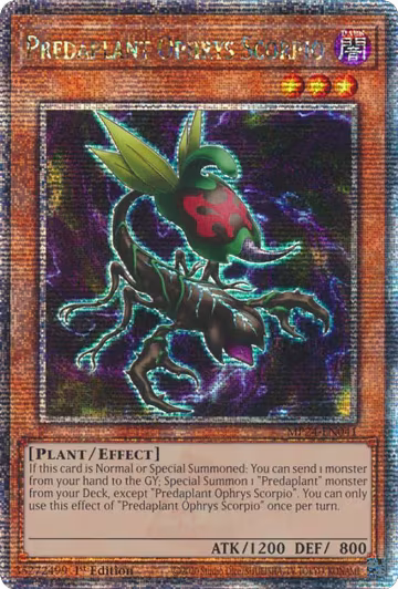 Predaplant Ophrys Scorpio (Quarter Century Secret Rare) (MP24-EN041), 25th Anniversary Tin: Dueling Mirrors — Yu-Gi-Oh! card price