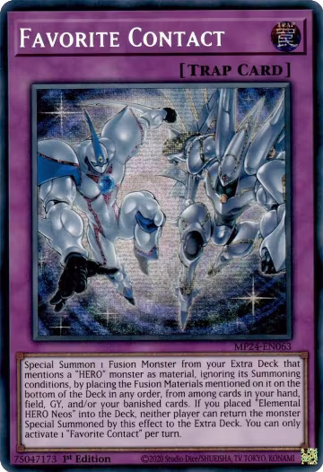 Favorite Contact (MP24-EN063), 25th Anniversary Tin: Dueling Mirrors — Yu-Gi-Oh! card price