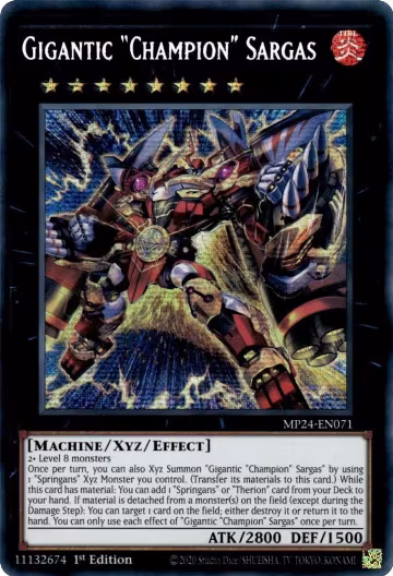 Gigantic "Champion" Sargas (MP24-EN071), 25th Anniversary Tin: Dueling Mirrors — Yu-Gi-Oh! card price