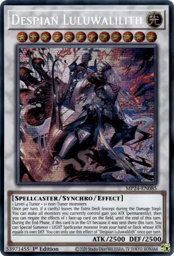Despian Luluwalilith (MP24-EN085), 25th Anniversary Tin: Dueling Mirrors — Yu-Gi-Oh! card price