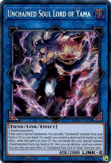 Unchained Soul Lord of Yama (MP24-EN101), 25th Anniversary Tin: Dueling Mirrors — Yu-Gi-Oh! card price