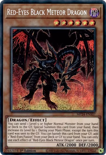 Red-Eyes Black Meteor Dragon (MP24-EN107), 25th Anniversary Tin: Dueling Mirrors — Yu-Gi-Oh! card price