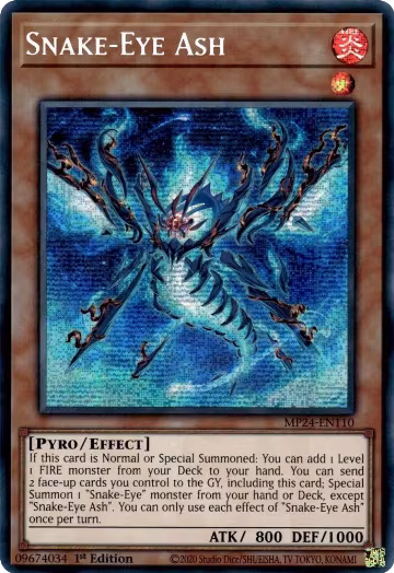 Snake-Eye Ash (MP24-EN110), 25th Anniversary Tin: Dueling Mirrors — Yu-Gi-Oh! card price