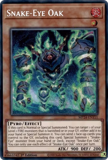 Snake-Eye Oak (MP24-EN111), 25th Anniversary Tin: Dueling Mirrors — Yu-Gi-Oh! card price