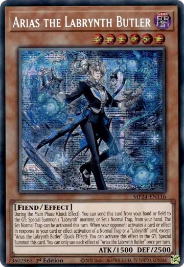 Arias the Labrynth Butler (MP24-EN116), 25th Anniversary Tin: Dueling Mirrors — Yu-Gi-Oh! card price