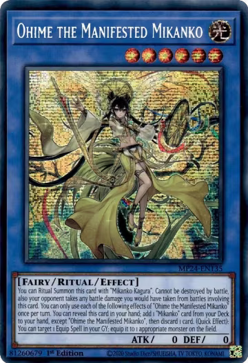 Ohime the Manifested Mikanko (MP24-EN135), 25th Anniversary Tin: Dueling Mirrors — Yu-Gi-Oh! card price