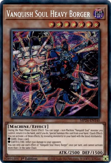 Vanquish Soul Heavy Borger (MP24-EN140), 25th Anniversary Tin: Dueling Mirrors — Yu-Gi-Oh! card price