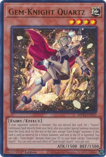 Gem-Knight Quartz (MP24-EN152), 25th Anniversary Tin: Dueling Mirrors — Yu-Gi-Oh! card price