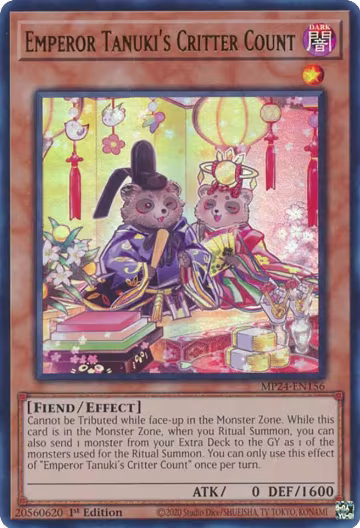 Emperor Tanuki's Critter Count (MP24-EN156), 25th Anniversary Tin: Dueling Mirrors — Yu-Gi-Oh! card price
